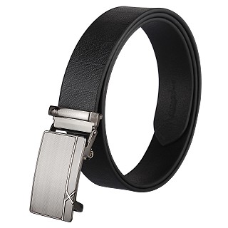 Genuine Leather Belt For Men- Black |Pin Buckle| 
